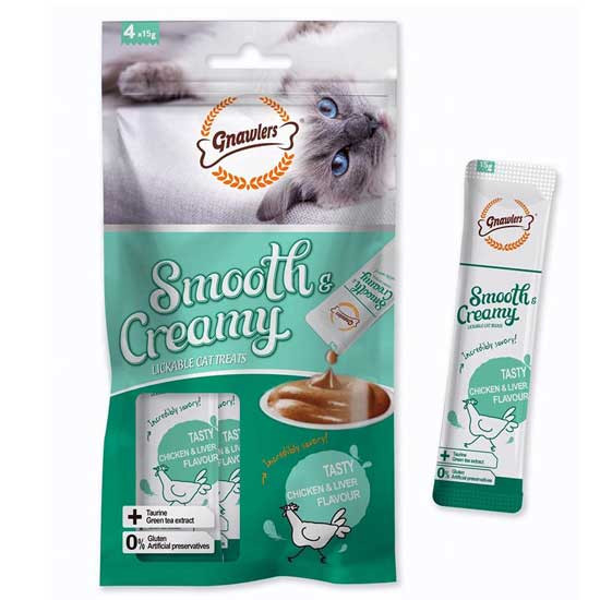 بستنی گربه با طعم مرغ برند gnawlers گناورلز 4 عددی کپی