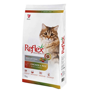 غذای خشک گربه رفلکس مولتی کالر Reflex Multi Color Chicken با طعم مرغ و برنج و سبزیجات وزن 15 کیلوگرم